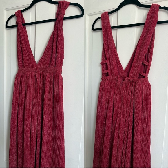 Revolve Line & Dot Deep V Maxi Dress Evening Gown – Size XS - Picture 2 of 9